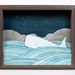 Coming Up For Air printed shadow box- READY TO SHIP