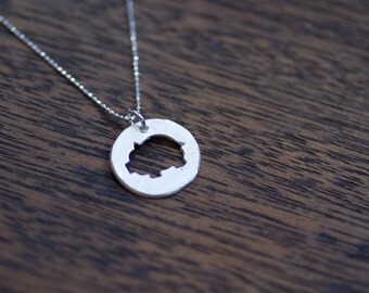 Little Pig Necklace - Sterling Silver Pig Jewelry - This Little Piggy - Animal Necklace
