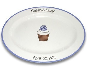 Cupcake Wedding Guest Signature Platter