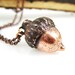 Little Acorn, Copper Necklace