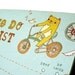 BEAR TO DO LIST notepad by boygirlparty, bicycle honeybear bike bird note pad checklist