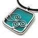 Stained glass pendant (1324)