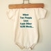 Baby Onesie - When Two People Love Each Other Very Much sz 12-18mos (natural/teal)