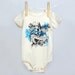 Alice and Flamingo in Wonderland baby organic baby infant one piece