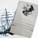Mermaid La Luxure Nautical Linen Tea Towel tartx