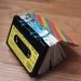 Cassette Tape Book - Frank Sinatra - Upcycled Black and Yellow - ooak ready to ship