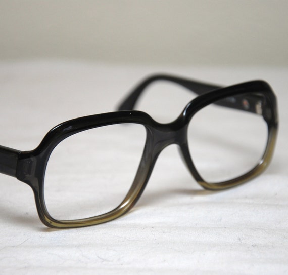 Vintage 50s 60s BIG Thick Nerd Eyeglasses by AtomicFoxVintage