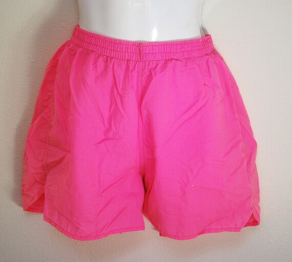 HOT RUNNING SHORTS / Neon Pink and Totally Awesome Size M