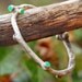 Fine Silver Early Budding Vine Bracelet With Chrysoprase Cabs (Reserved for Amychuck)