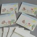 Seven Year Old Daughters Hand Drawn Set of Four Chicken Note Cards