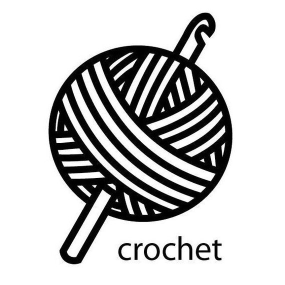 Download Items similar to Crochet Vinyl Decal (sticker) on Etsy