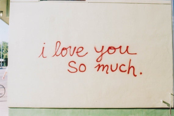 Items similar to i love you so much print on Etsy