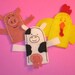 Farm Critters Felt Finger Puppets