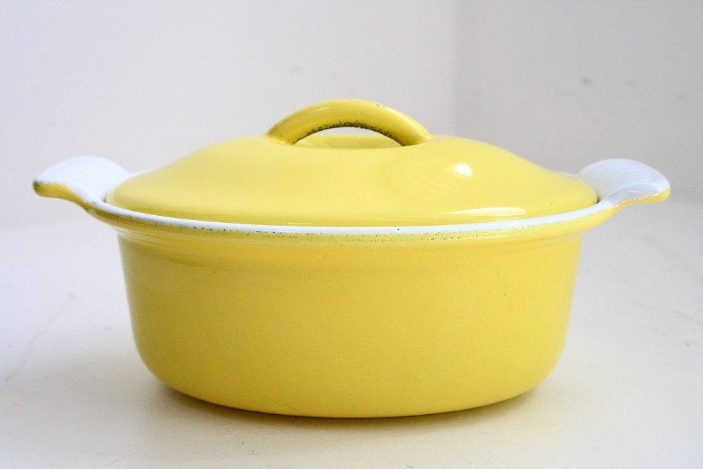 Descoware Enameled Cast Iron Pot with Lid