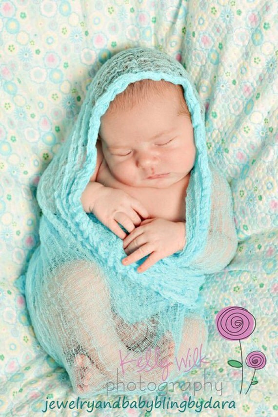 Items similar to Cheesecloth Newborn Baby Wrap Photo Prop Egg, Cocoon