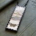 Vintage Lace Soldered Butterfly Collage Pendant -- Handmade in Ireland