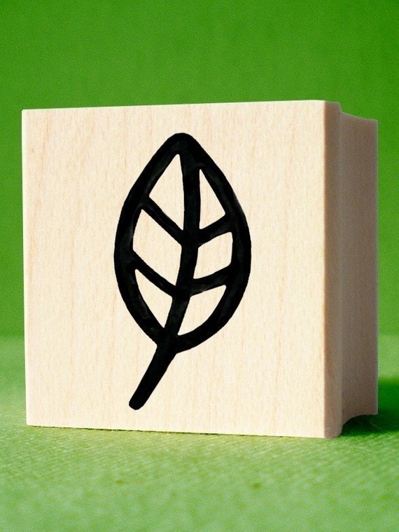 Leaf Rubber Stamp