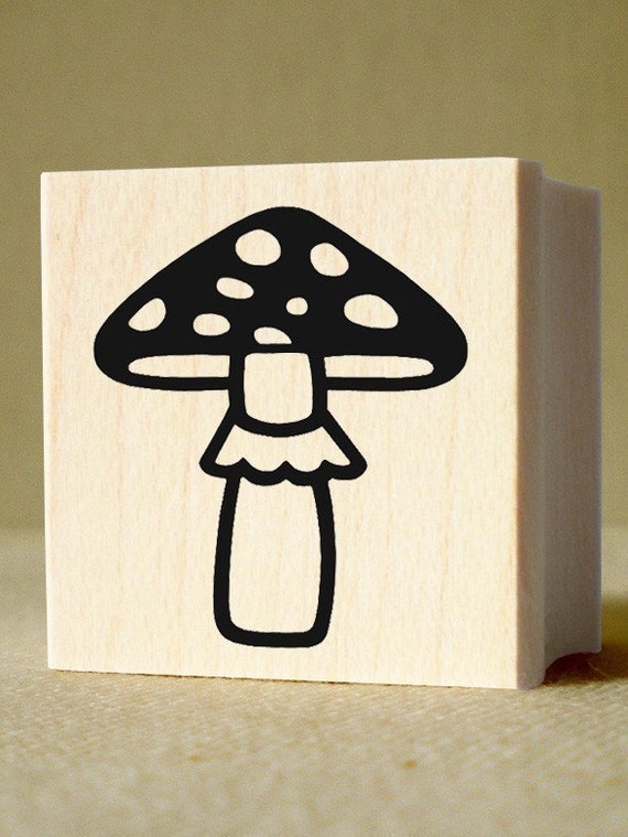Mushroom Rubber Stamp
