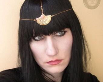 Sun Ra Art Deco Chain Headpiece Head chain Headdress