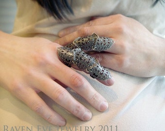 The Norman Armor Ring Gothic Flourish Filigree One Ring
