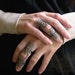 Byzantine Armor Ring Gothic Flourish Filigree and vintage strass ONE ring
