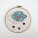 Love Clouds Embroidery Hoop Framed Wall Art --- Ready to Ship