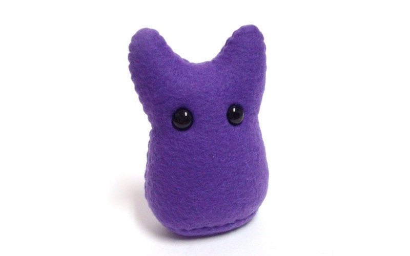 Plush Monster Purple Something Small Cute and by MintConspiracy