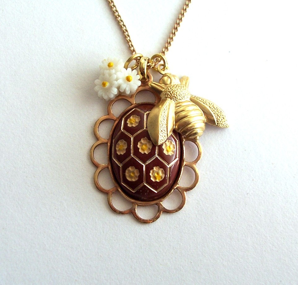 Busy As A Bee Charm Necklace