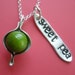 Sweet Pea Necklace RESERVED