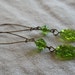 Leafy Greens glass leaf earrings clearance