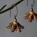 sterling silver earrings with filigree flowers - art nouveau jewelry - copper earrings - mixed metal
