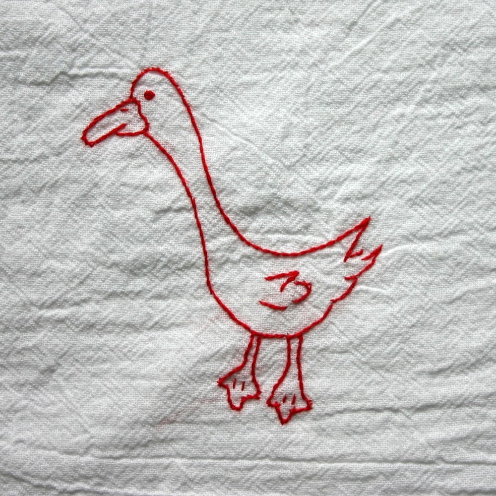 Pattern Lawn Goose Winter Set Hand Embroidery Design by meowy