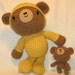 Pajama bear and his teddy - Crochet Pattern