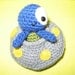 Little Alien and his Spaceship - PDF amigurumi crochet pattern