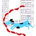 Hot-Diggity-Dog hand screenprinted art print