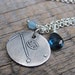 Zodiac Asterism - Cancer Cluster Necklace ... Fine Silver Constellation and Wire Wrapped Gemstones