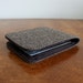 Last One Mens 5 Pocket Billfold Wallet in Brown Herringbone Wool