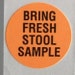 LAST ONES - 80 stickers about stool samples and... freshness
