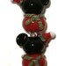Snowman That Mouse - handmade lampwork beads by K. Urato SRA, LEteam