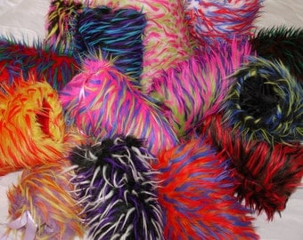 Saari Design The Neon Collection Faux Fur Hand Muffs, faux fur hand muffs, Neon hand muff, Stoles,