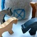 Felted horse barn