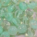 Czech glass melon beads light green mint julep 8mm 20