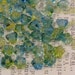 Czech glass baby bellflower beads yellow and blue 25