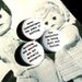 Knitting And Anarchy Are Not Mutually Exclusive--1 Inch Pinback Button Trio