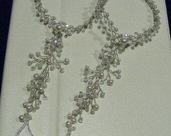 Beach wedding barefoot sandals, Destination wedding barefoot sandals, Bridal barefoot sandals, Pearl barefoot sandals, Footless sandals