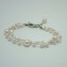 Double Strand Bridal Pearl and Crystal Bracelet