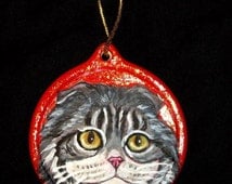 Popular items for custom cat ornament on Etsy