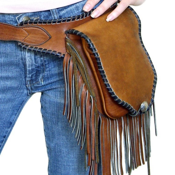 Westwood Fringe Leather Hip Bag