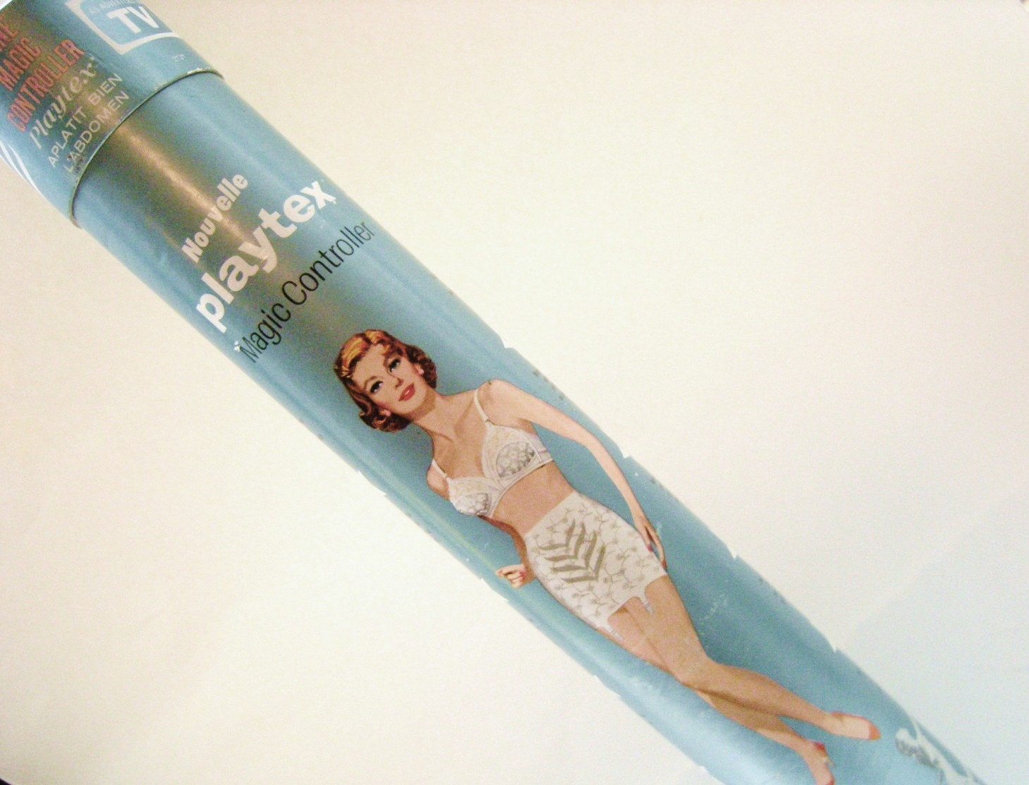 Vintage 50s PLAYTEX Magic Controller Rubber GIRDLE Open Bottom