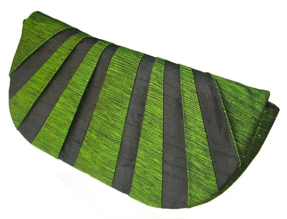 green and black clutch